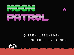 Moon Patrol Title Screen